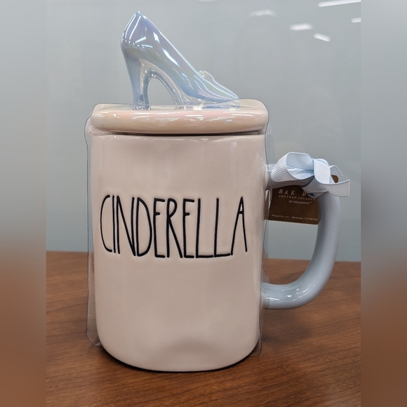 Rae Dunn Other - Rae Dunn Cinderella Mug w/ slipper topper, Disney Princess,